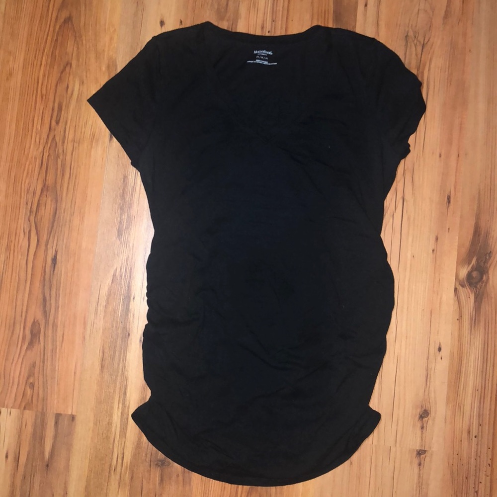 Black Maternity T Shirt